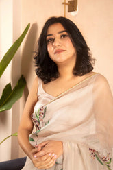 Beige Silk Blouse