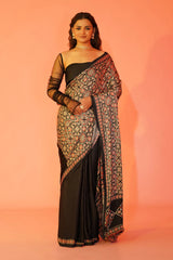 Modal satin saree