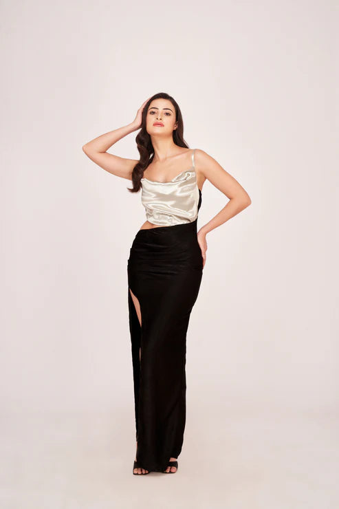 Black and Silver Harmony Dress