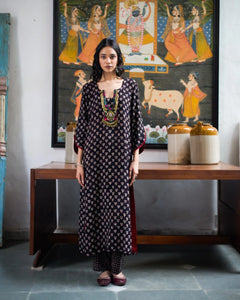 Jalaja Ajrakh Print Pure Cotton Kurta Set