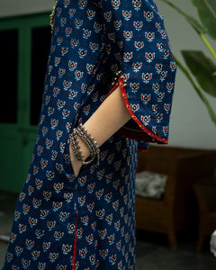 Jalaja Ajrakh Print Pure Cotton Kurta Set