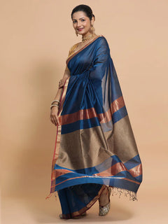 Blue ethnic saree