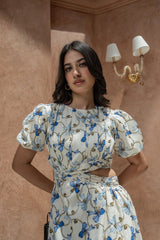 cut out cotton dress