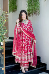 Brocade Meira Embroidered Anarkali Suit