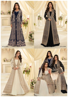Heavy Simar Silk Embroidered Sharara set