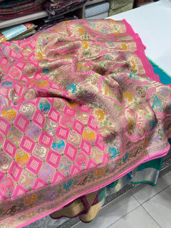 Handwoven Bandhej saree