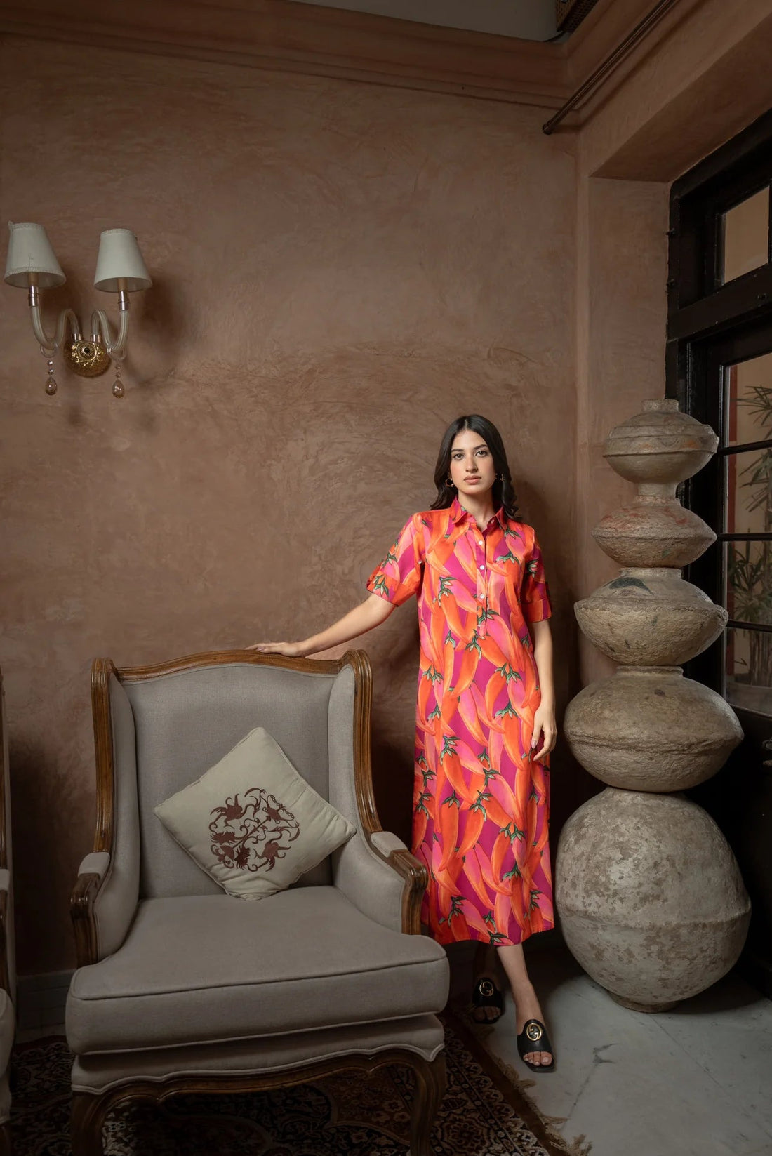 Chilli print dress