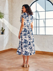 midi dress with sleeves