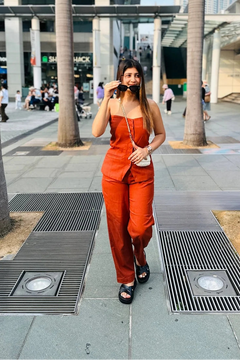 Terracotta Muse Button-Front Co-ord Set