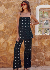 Black Cruz Longline Cami Co-Ord