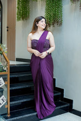 Samyra Embroidered Drape Saree