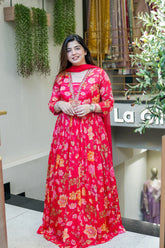 Ruhani Floral Anarkali Set