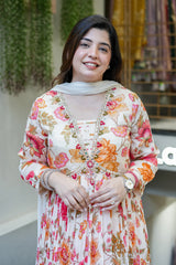 Ruhani Floral Anarkali Set