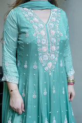 Saniah Embroidered Anarkali Set