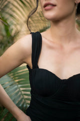 Soft tulle fitted top