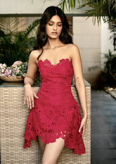 Scarlett Sweetheart Neckline Red Dress