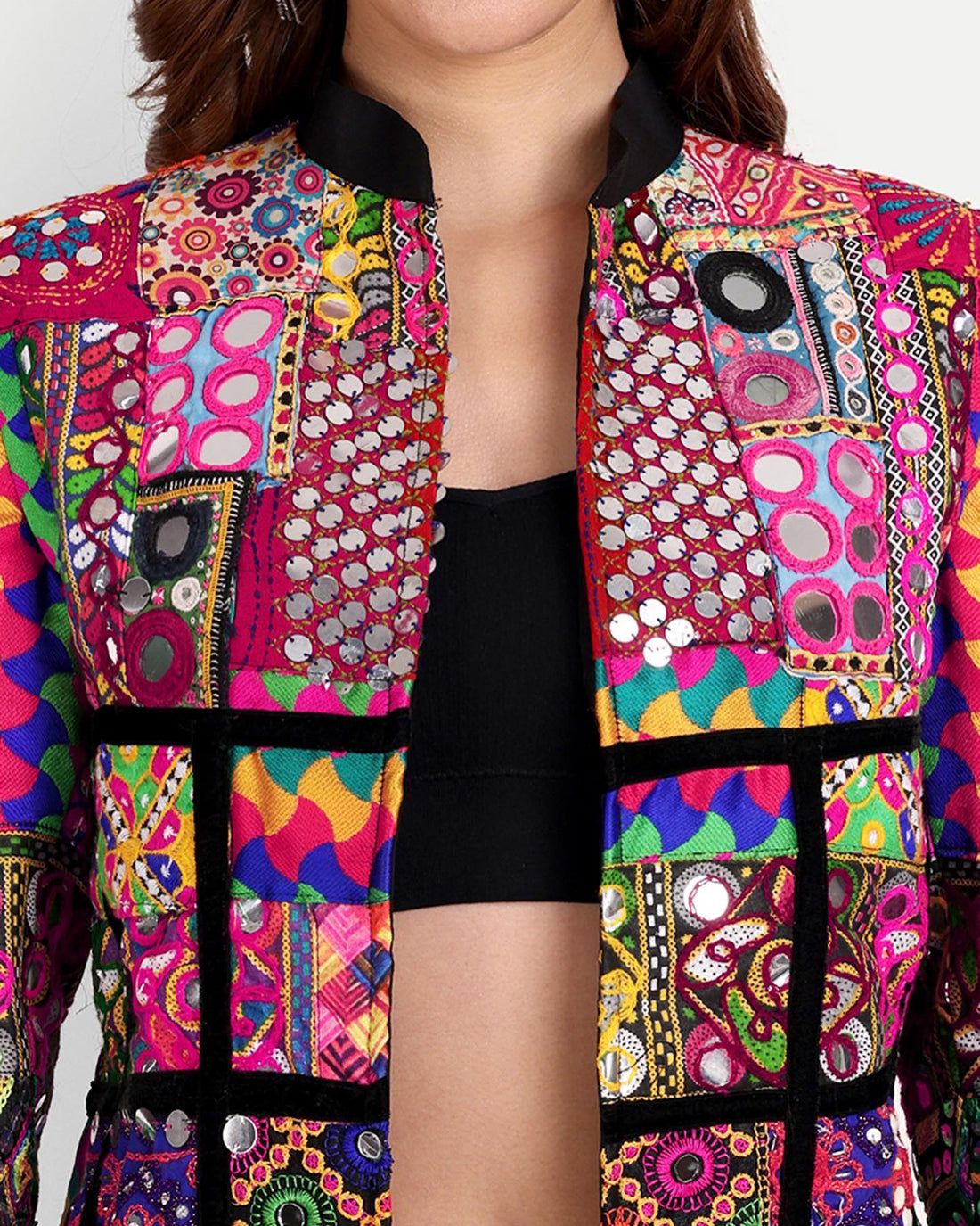 Navratri Designer Ethnic Mirror Work Blazer