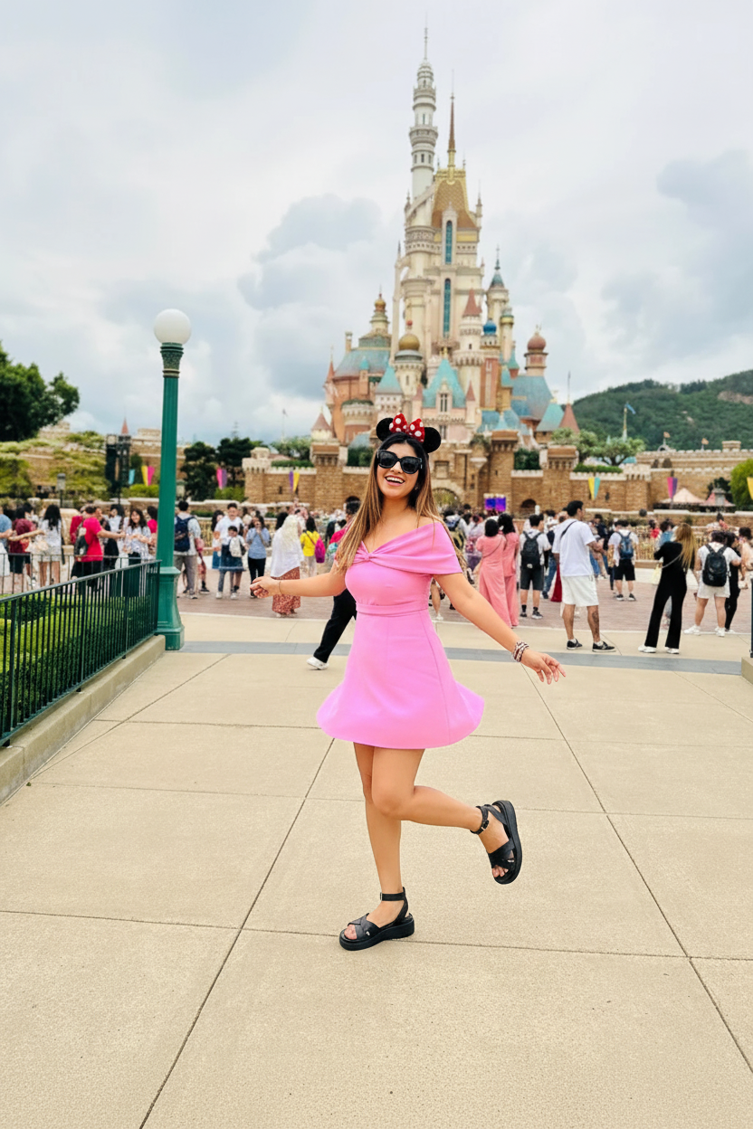 Enchanted Blush Castle Mini Dress