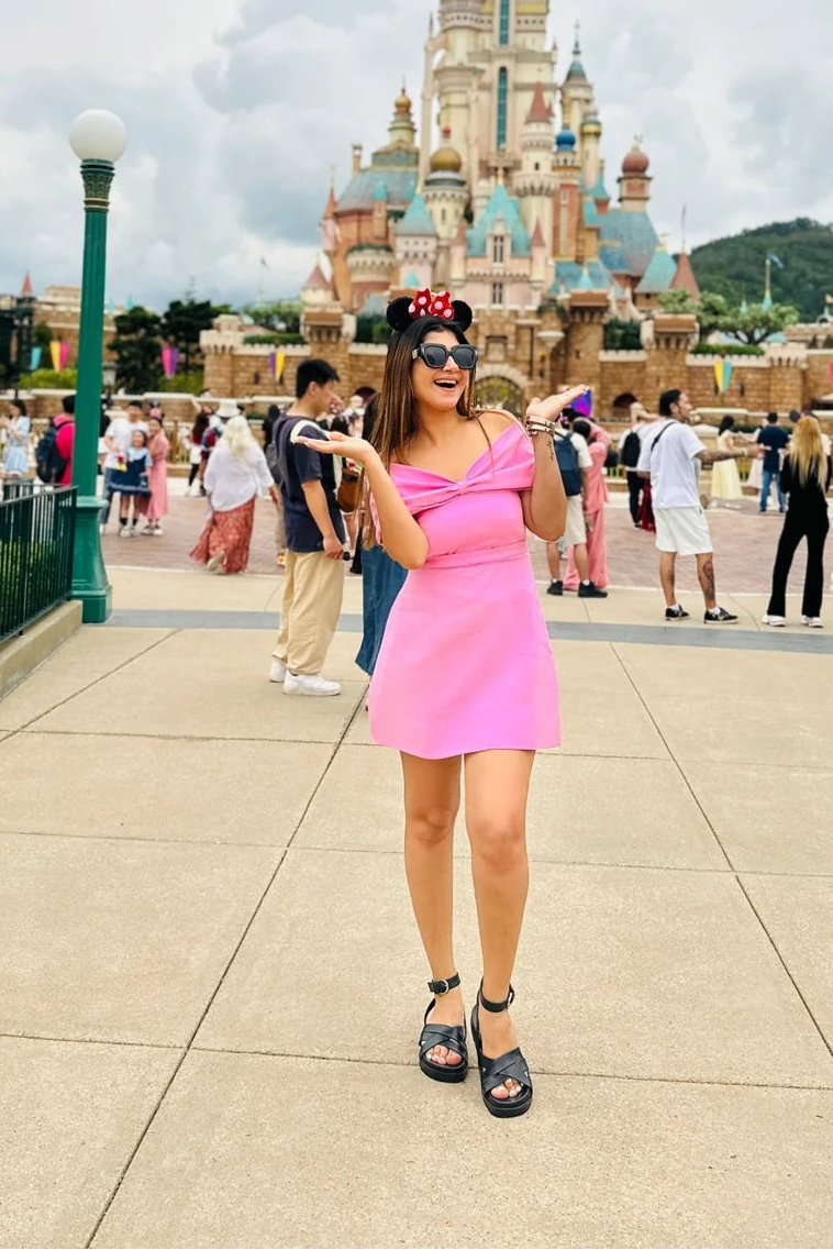 Enchanted Blush Castle Mini Dress