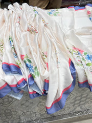 Floral printed saree