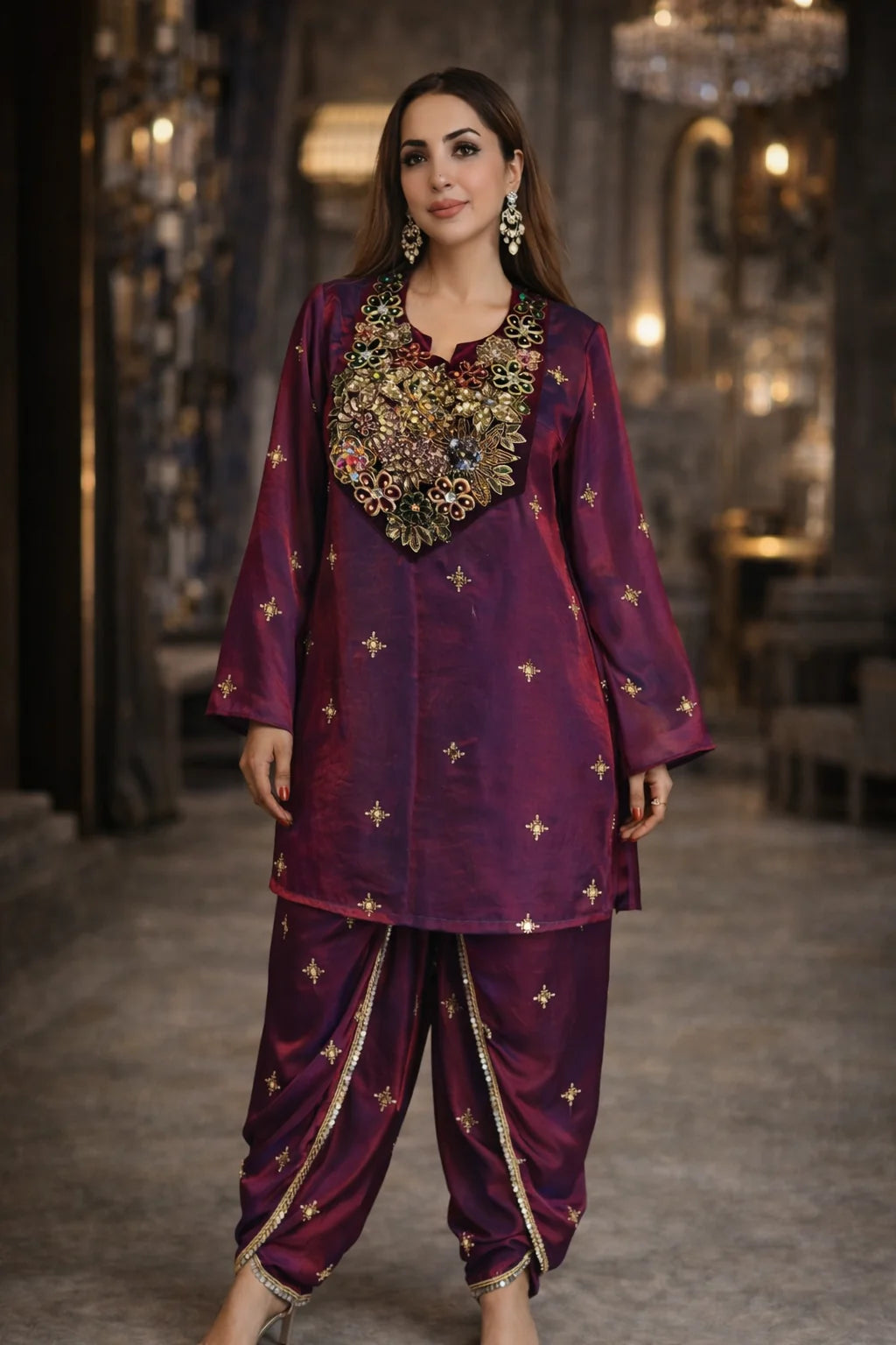 Ambar Embellished Patiala Set