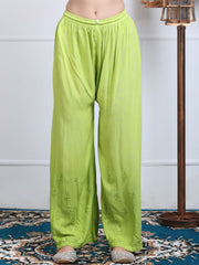 Embroidered Chikankari Kurta Palazzo Dupatta Set