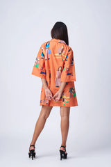shirt dress with digital print