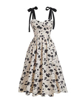 Floral Print Tie Waist Cami Dress