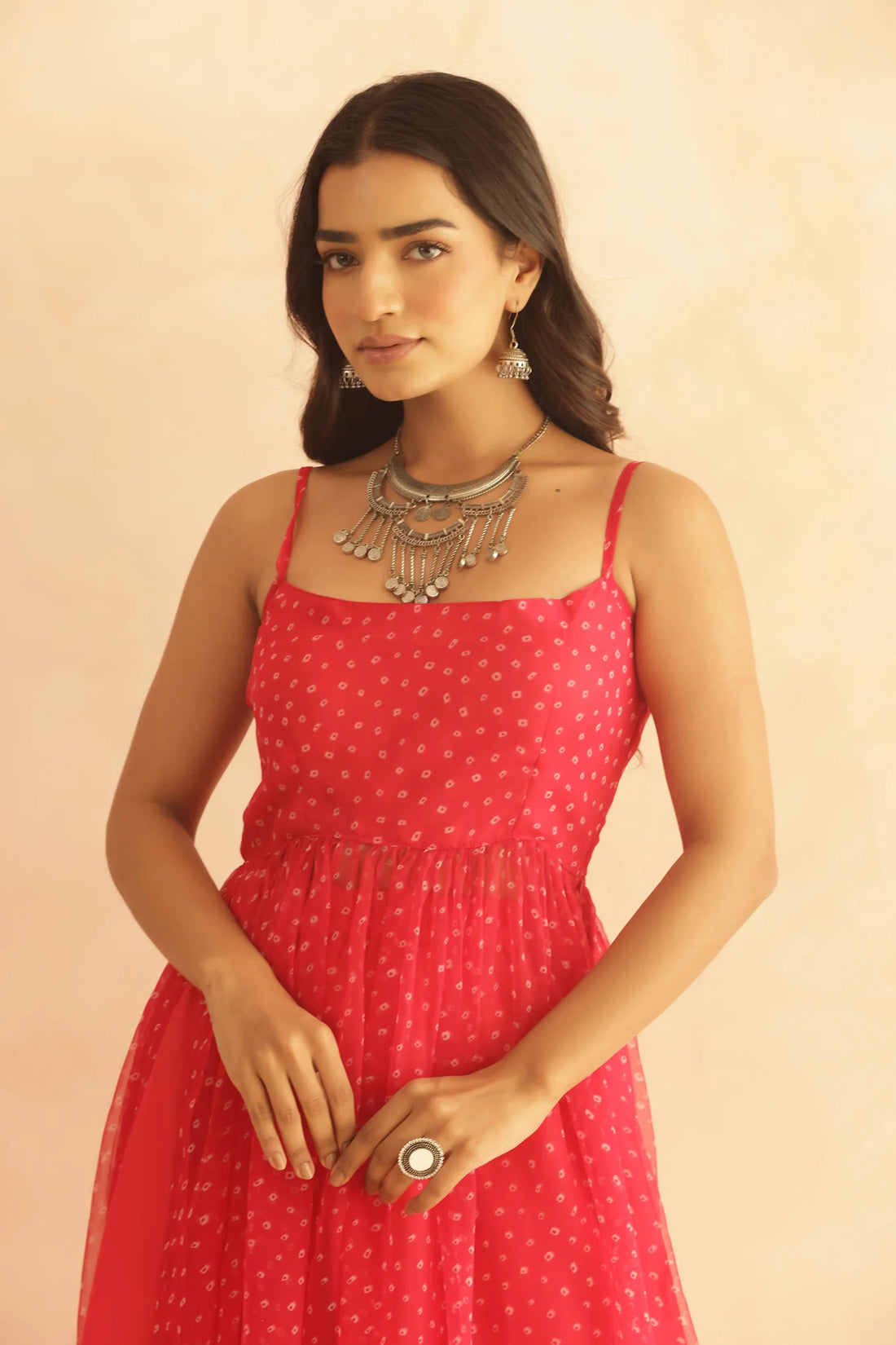 Royal Amethyst Bandhani Georgette Kurta Set