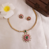 Trendy AD Jadau Necklace Earring Set