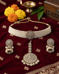 Vidyut Circle Punjabi Mirror Choker Set