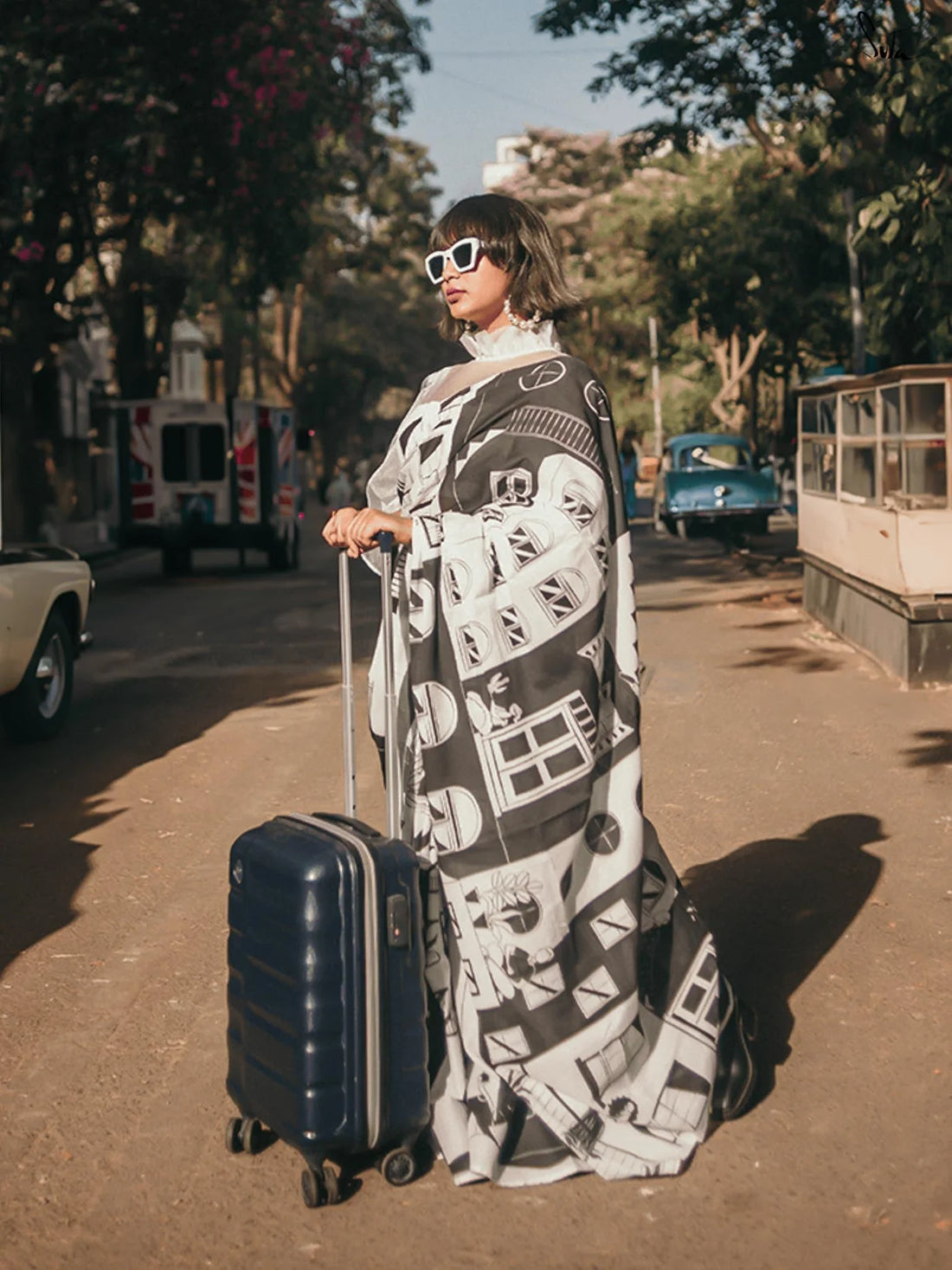 Shehar Walks Handcrafted Soft Mul Saree