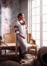 White Chikankari Muslin Straight Kurta
