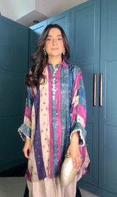 Blush Cotton Silk & Satin Pokhran Set