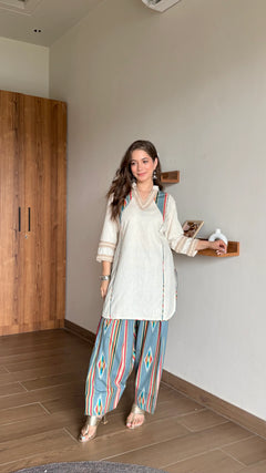 Ivory Ikat Harmony Co-Ord Set