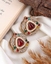 Multi Ishveer Premium Colorful Stud Multi color Earrings