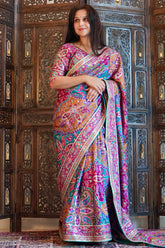 Monalisa Paisley Pure Viscose Saree With Ready-Made Blouse