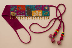 Velvet Patchwork Kamarbandh (Waistbelt)