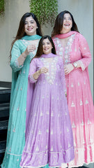 Saniah Embroidered Anarkali Set