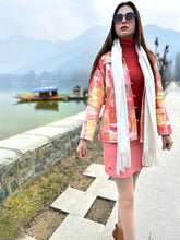 Rose Romantic Rhapsody Pure Silk Quilted Jacket