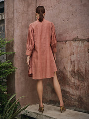 blush pink dress set