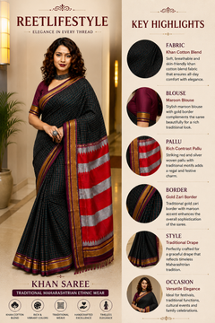 Marathmoli Parampara Traditional khun Saree