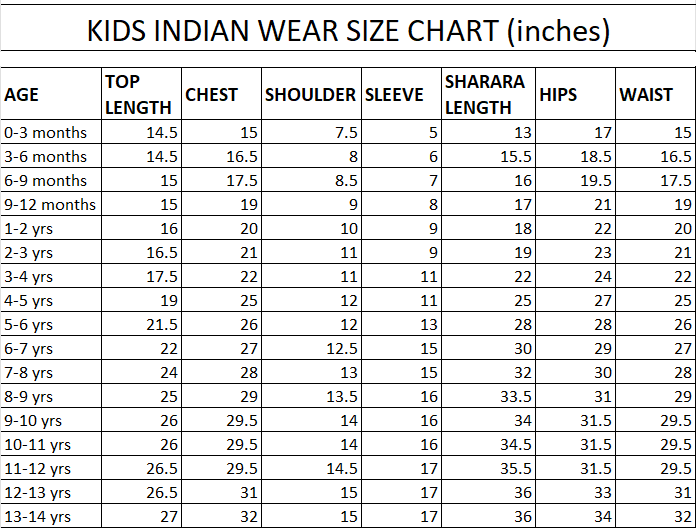 Hoor Red Yoke Kids Sharara Set
