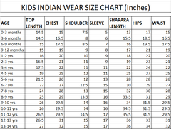 Hoor Red Yoke Kids Sharara Set