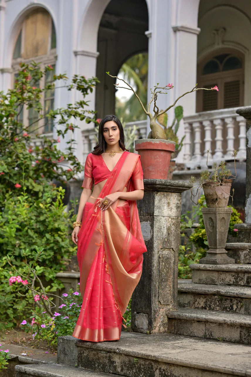 Kalakriti Cotton Silk Yellow Saree