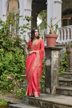 Kalakriti Cotton Silk Yellow Saree