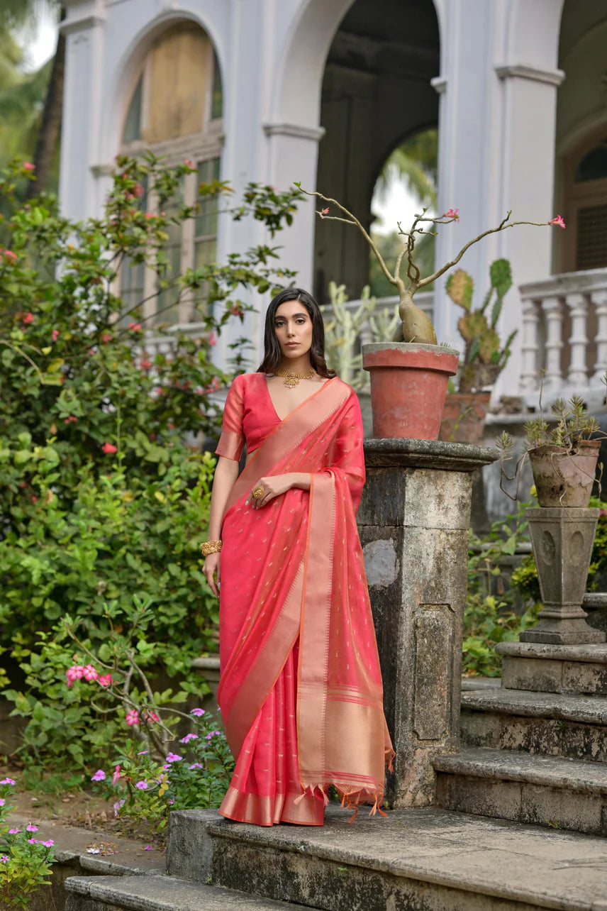 Kalakriti Cotton Silk Yellow Saree