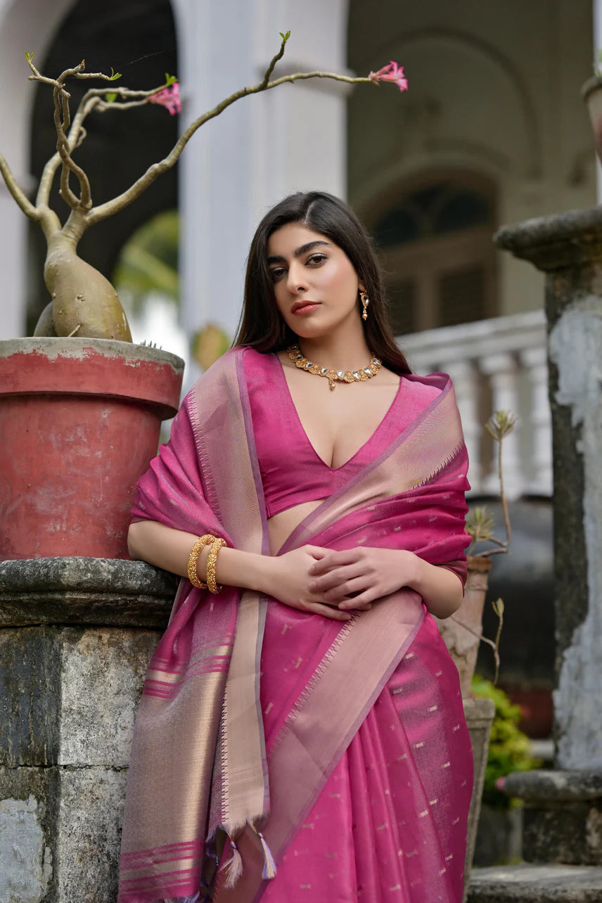 Kalakriti Cotton Silk Yellow Saree