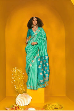 Kamal Chaap Banarasi Silk Black Saree