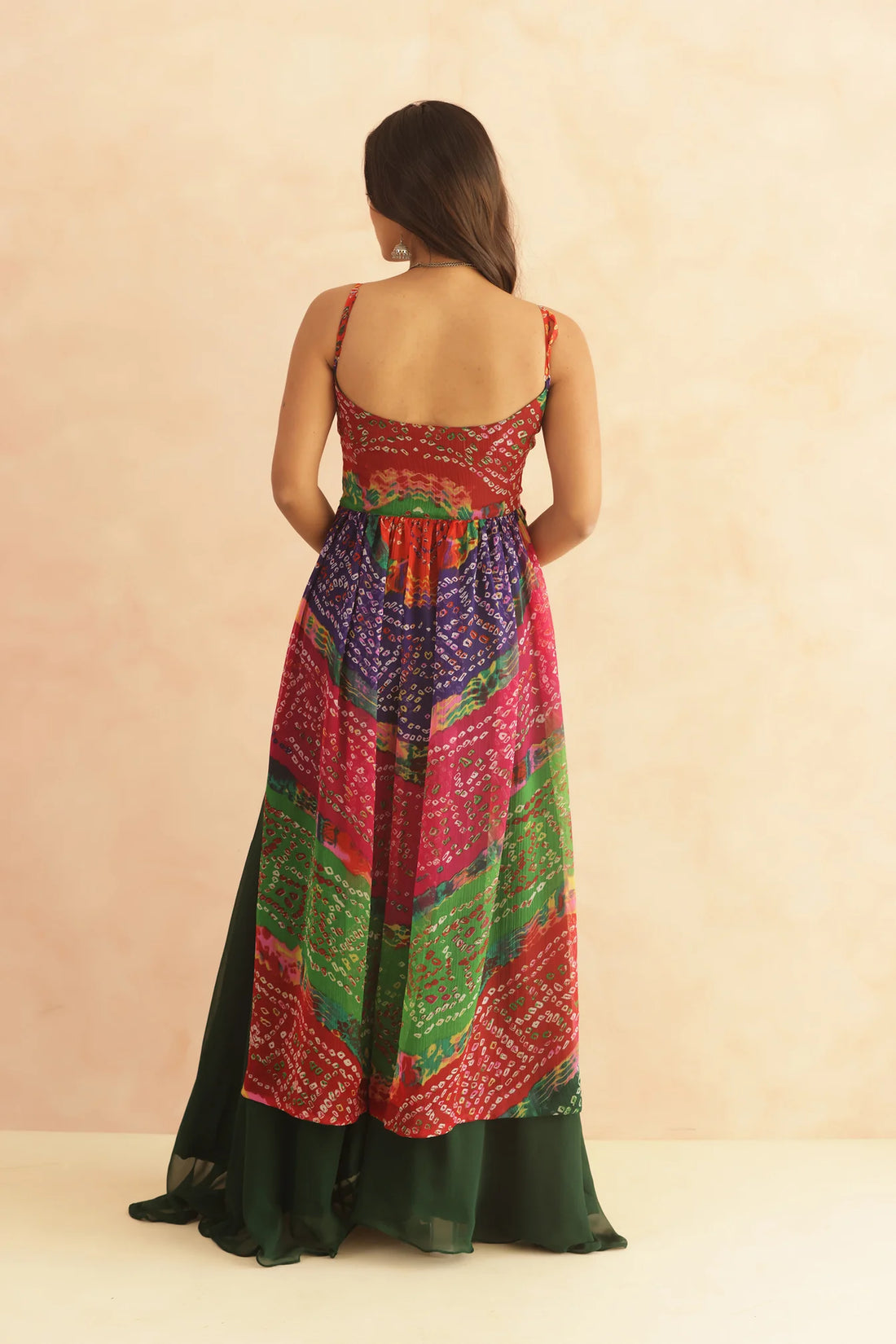 Royal Amethyst Bandhani Georgette Kurta Set